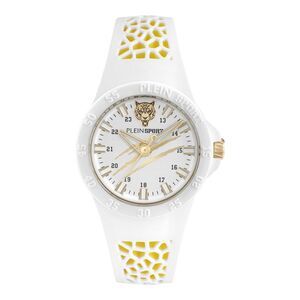 Plein Sport Thunderstorm Silicone Watch White Mens